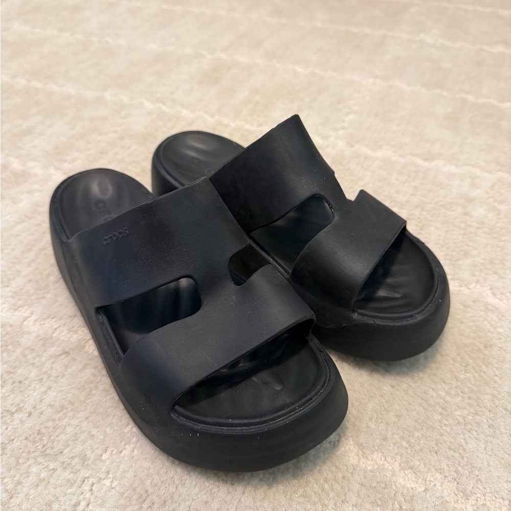CROCS Black Slide Sandals